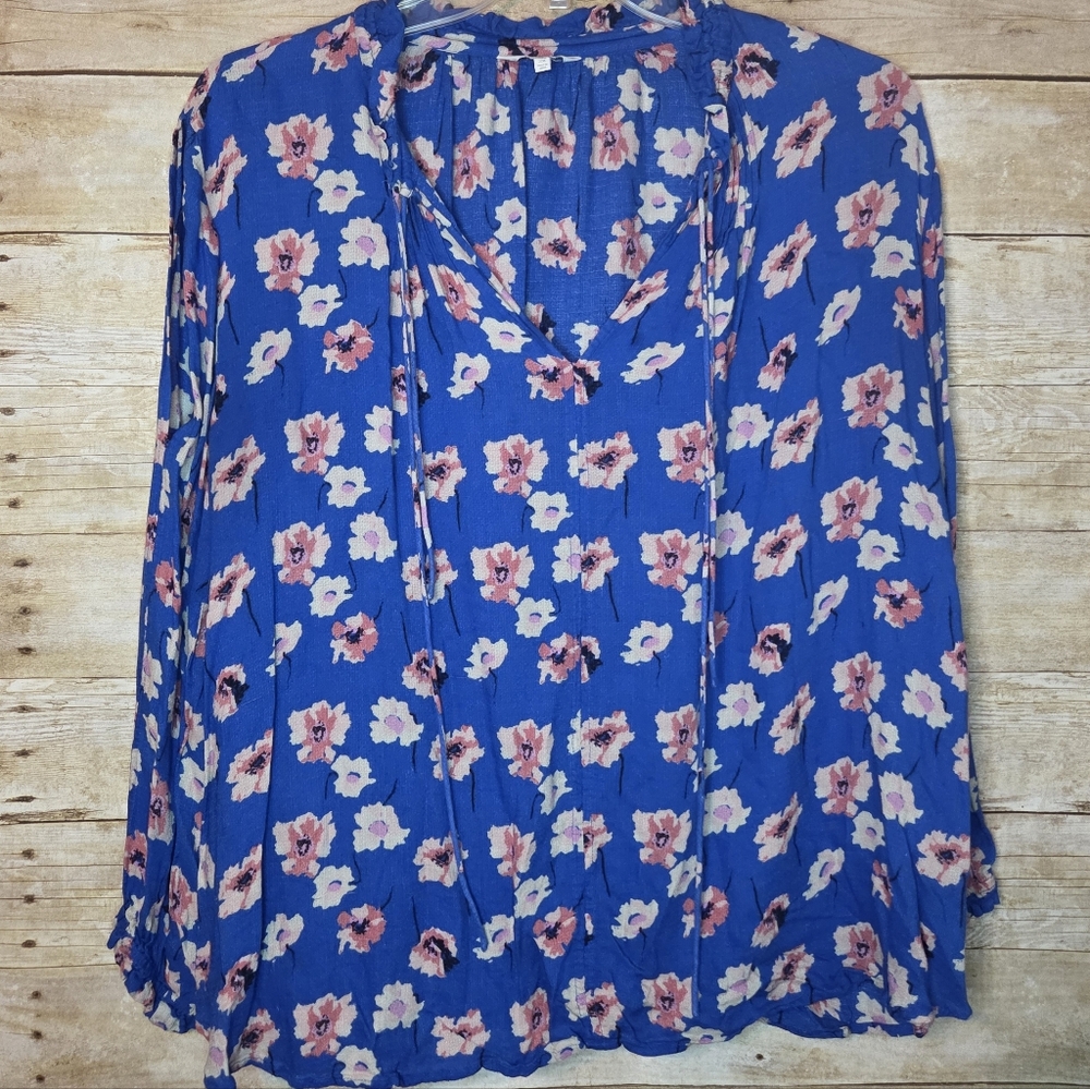 Lucky Brand Cold Shoulder Blouse, 2X